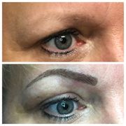 Before & After Nano (Machine) Hair-Stroke Brow