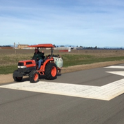 Weed control at Corning Municipal Airport