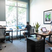 Light filled, spacious private offices.