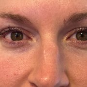 Lash Lift perked up these naturally long lashes.  No mascara needed.