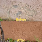 Stucco patch repair!