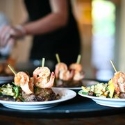Grilled filet & prawns