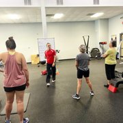 Carolyn, our fitness director coaching in our Next Level facility!