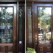 We fixed up this door bringing the natural beauty back to the surface!