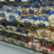 Hot dog buns selection