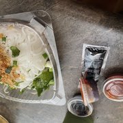 Pho noodles / toppings