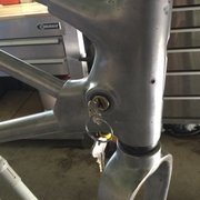 Johnny's Lock & Safe did an outstanding job researching and cutting a key for the locking fork on my 1936 Wards Hathorne bicycle.