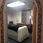 Treatment room for private wellness sessions in Chico CA.