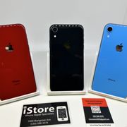 iPhone XR refurbished  .
A grade condition 
Warranty
86%+ battery health
UNLOCKED- any carrier 
Visit www.chicoistore.com for availability