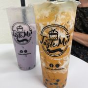 Taro & Thai w/ brown sugar boba!