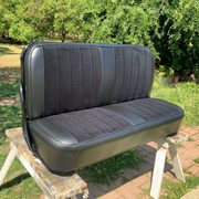 1948 Chevrolet seat. Full rebuild, new foam and new cover.