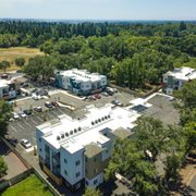 Bird's eye view of apartments