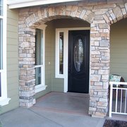 the front door of a home