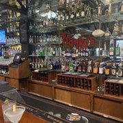 a bar with a lot of liquor