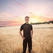 Upper Bidwell.  Sunset.  High school senior.