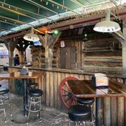 outdoor seating area