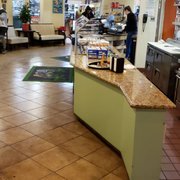 the interior of a restaurant