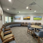 Plenty of seating in our waiting room.