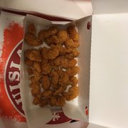 Popcorn shrimp combo without sides and biscuit. Some of those "shrimps" were breading.