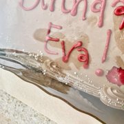 Cake frosting smeared all on box