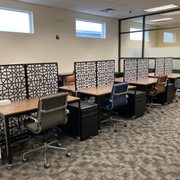 Dedicated desk area at onFlume