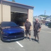7/20/21 Lee and his son Chris Healdsburg Collision Center after 10k suspension mod:  Pedders  Xa , BMR & Steeda