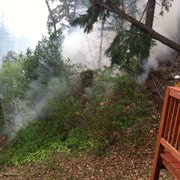 Controlled burn and structure protection