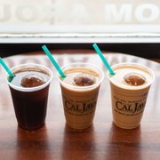 three cold drinks