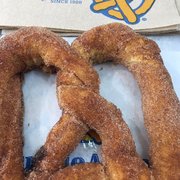 Cinnamon Sugar pretzel, Hand crafted since 1988