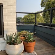 Patio overlooking Downtown Chico