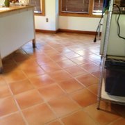 Kitchen floor cleaned and sealed